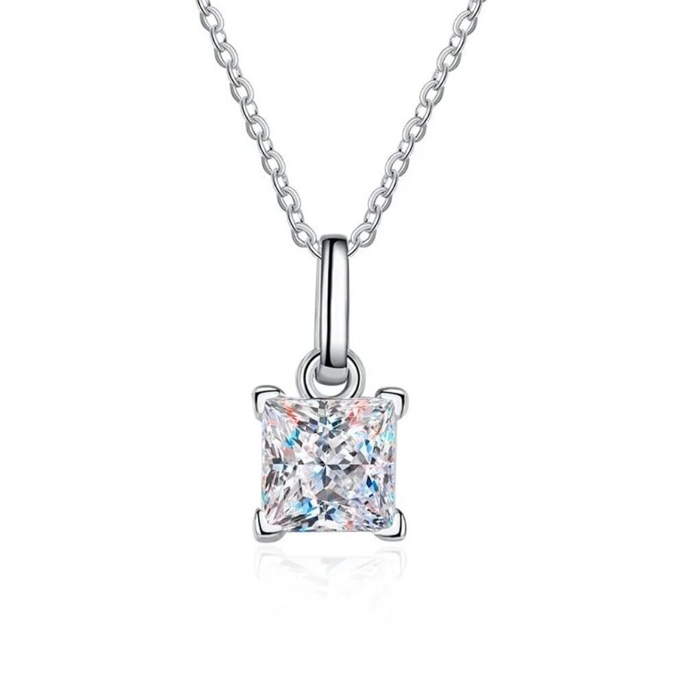 Certified 1ct.t.w.  Moissanite Diamond Necklace